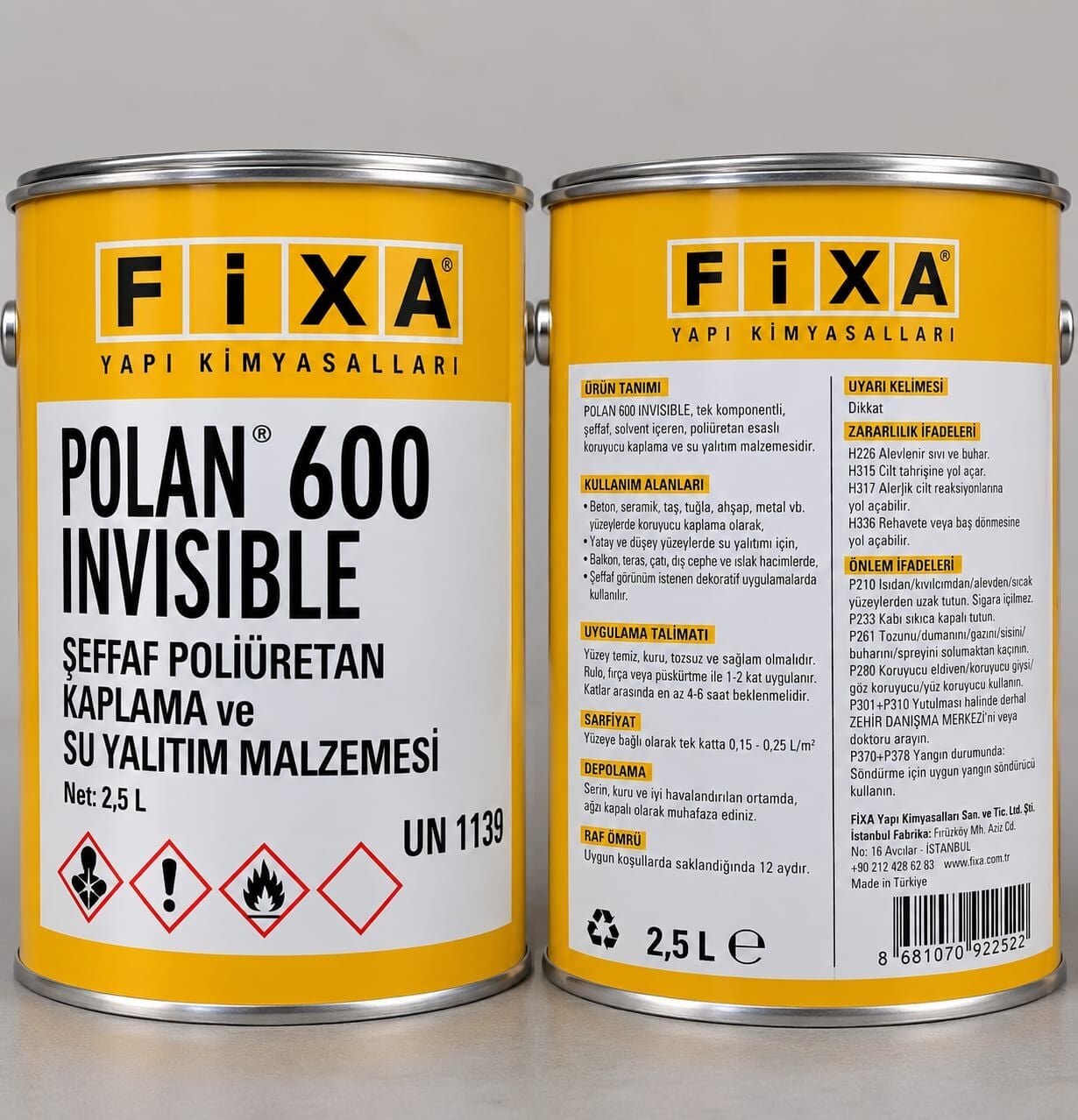 Fixa Polan 600 Invısıble 2.5 lt