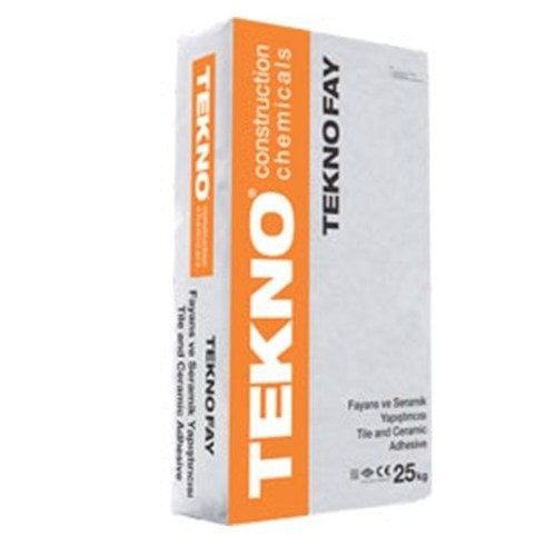 TEKNO Teknofay Beyaz Seramik Fayans Yapıştırıcı 25 KG