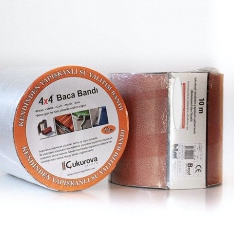 ÇUKUROVA 4x4 Kendinden Yapışkanlı Baca Bandı Kırmızı