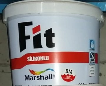 MARSHALL Fit Silikonlu iç cephe 20 Kg.  (KARGO DAHİL) YAĞMUR BULUTU