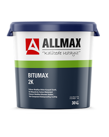 İki Bileşenli Çimento Bitüm Esaslı Su Yalıtım Malzemesi 30 kg (ALLMAX Bitumax 2k)