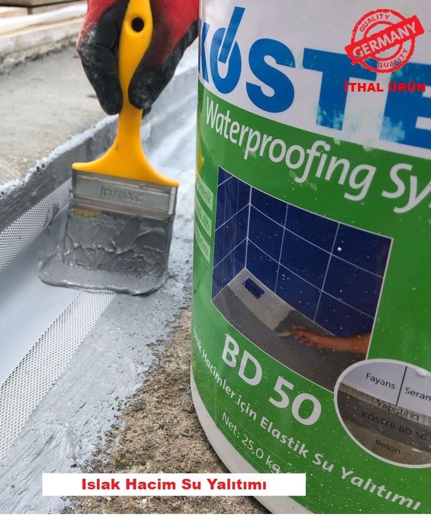KÖSTER BD 50 Islak Hacimler için Elastomerik Su Yalıtımı  (banyo tuvalet yalıtımı)