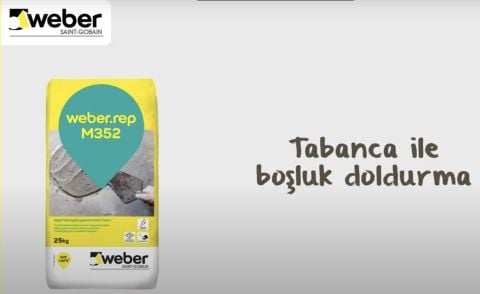 Weber Rep M352 Elyaflı Yapısal Tamir Harcı 25 kg