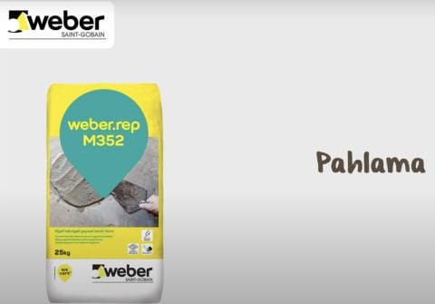 Weber Rep M352 Elyaflı Yapısal Tamir Harcı 25 kg