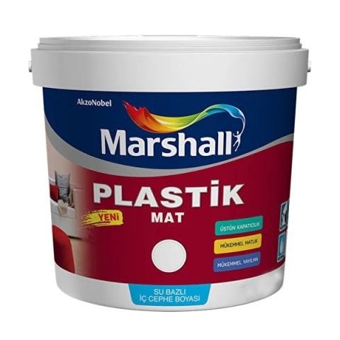 MARSHALL PLASTİK MAT İÇ CEPHE 20 KG (minimum 50 kova satışı bulunmaktadır) Ücretsiz nakliye imkanı BUZ BEYAZI - BURSA