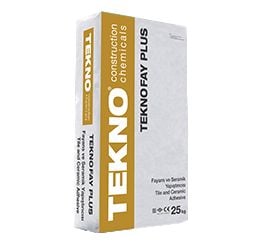 FAYANS VE SERAMİK YAPIŞTIRICISI BEYAZ Teknofay Plus C1TE BEYAZ